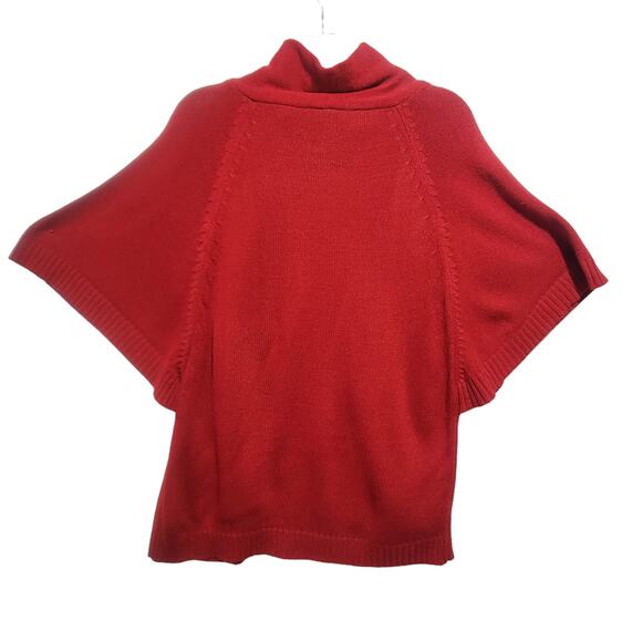 New Directions Womens Red Mock Neck Dolman Sweater Size Large - Picture 8 of 8